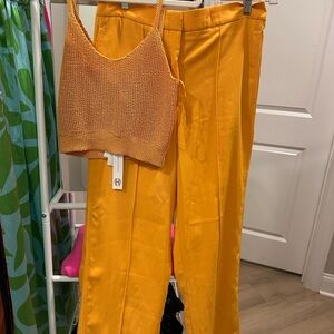 House of Harlow 1960 Vibrant Orange Trousers